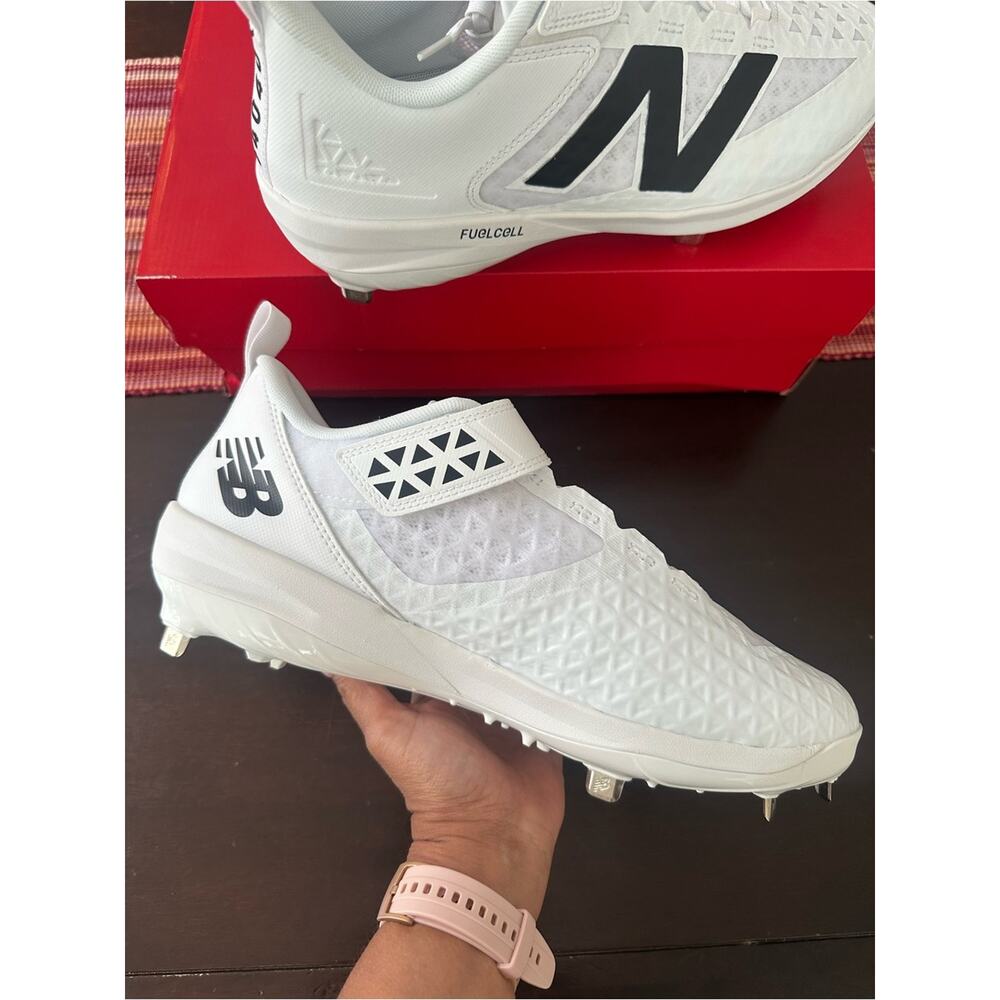New Balance White Black Baseball Cleats - FuelCell 4040 NIB - Picture 12 of 13